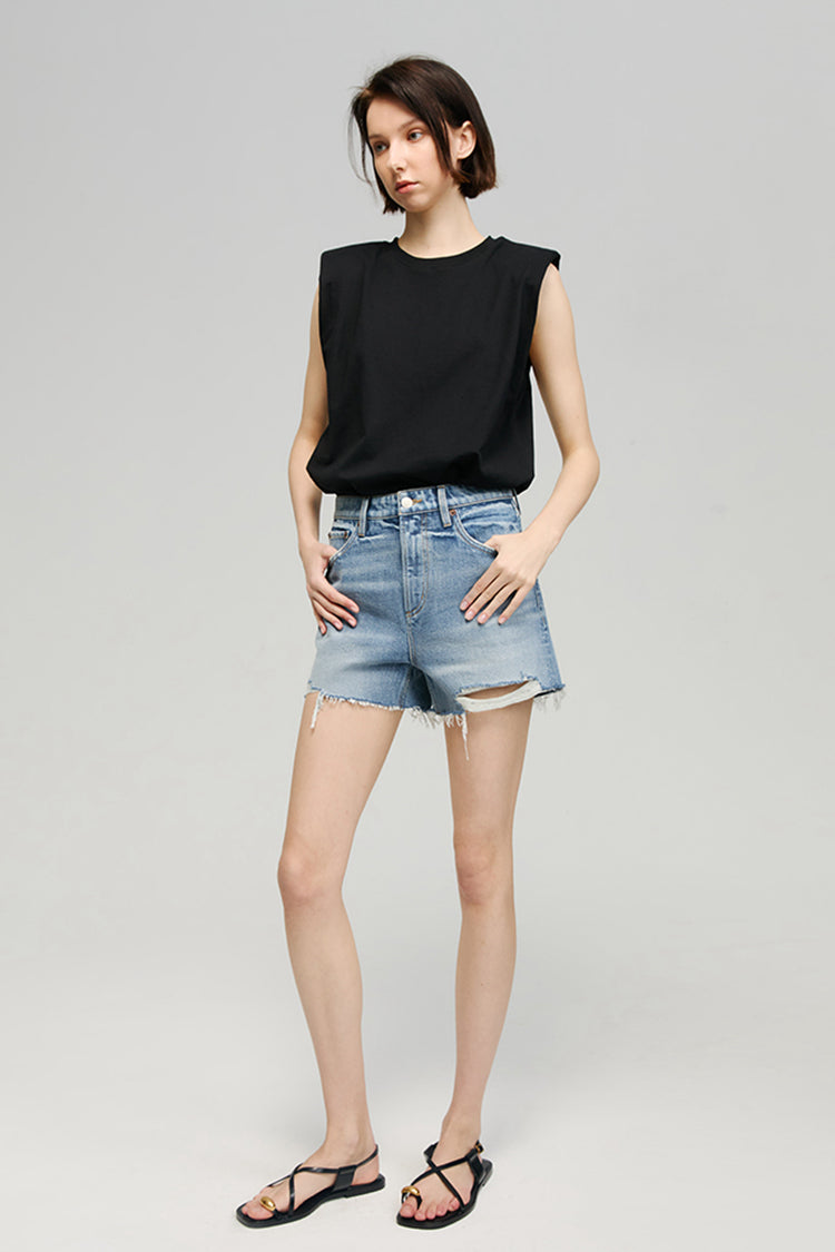 Sun-Kissed Vintage Cut Off Shorts HJ115 - Glamourous Grace