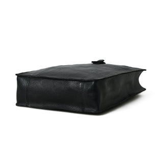 Ebony Elegance Leather Tote - Glamourous Grace