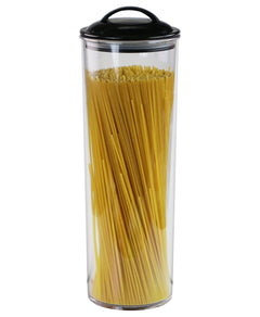 Reston Lloyd Spaghetti/Pasta Acrylic Canister with Air Tight Lid - Black