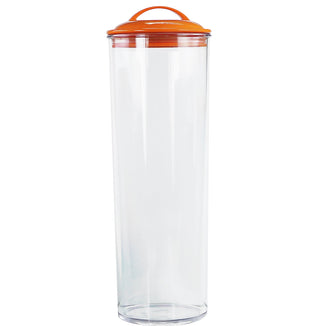 Reston Lloyd Spaghetti/Pasta Acrylic Canister with Air Tight Lid - Orange