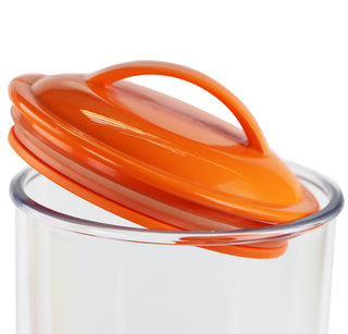 Reston Lloyd Spaghetti/Pasta Acrylic Canister with Air Tight Lid - Orange
