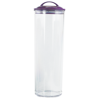 Reston Lloyd Spaghetti/Pasta Acrylic Canister with Air Tight Lid - Plum