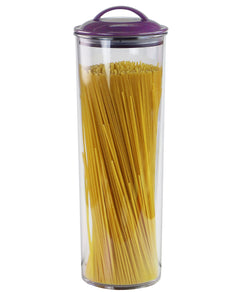 Reston Lloyd Spaghetti/Pasta Acrylic Canister with Air Tight Lid - Plum