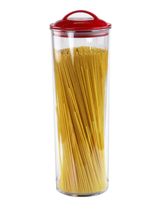 Reston Lloyd Spaghetti/Pasta Acrylic Canister with Air Tight Lid - Red