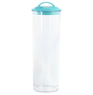 Reston Lloyd Spaghetti/Pasta Acrylic Canister with Air Tight Lid - Turquoise