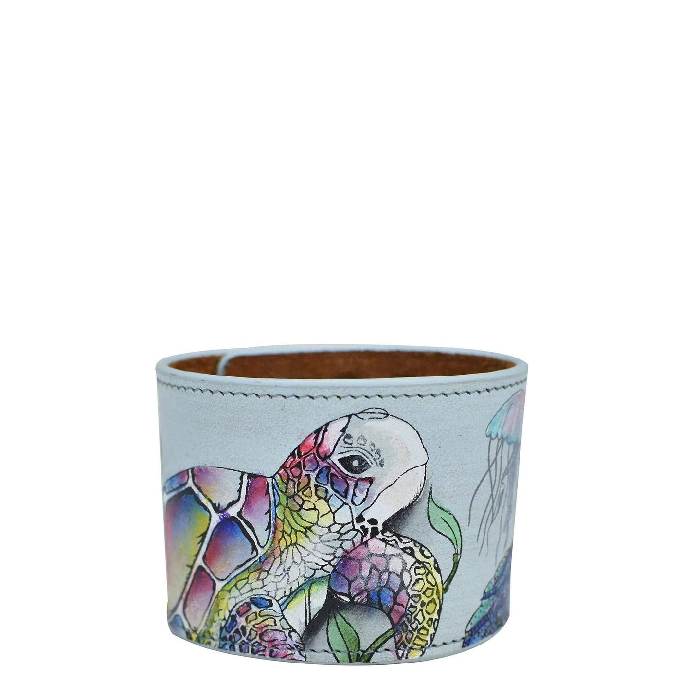 Painted Leather Cuff - 1176 - Glamourous Grace