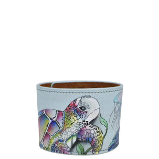 Painted Leather Cuff - 1176