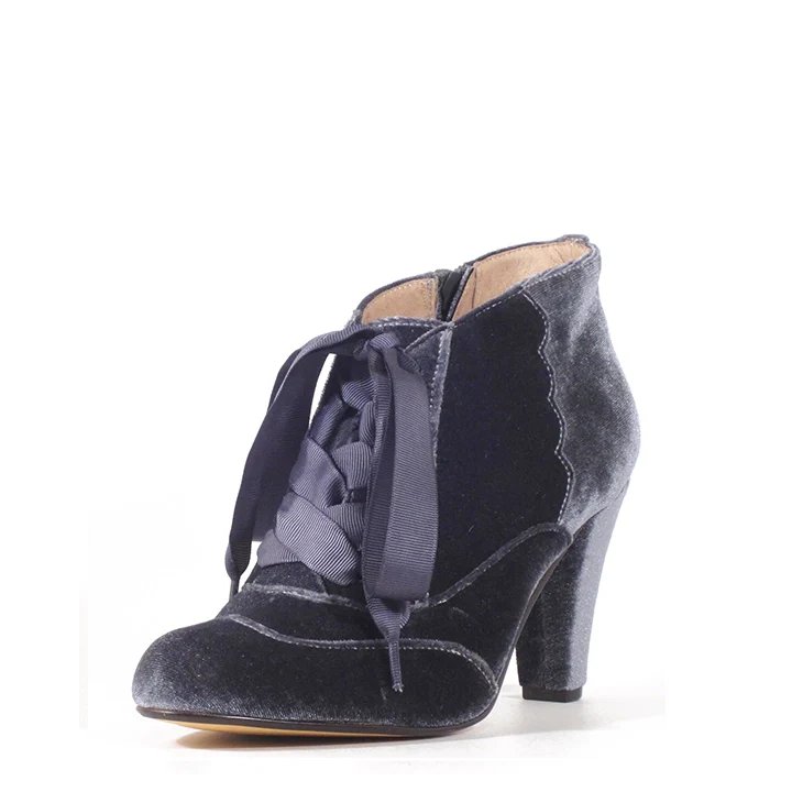 Taylor Velvet Enchanting Booties - Glamourous Grace
