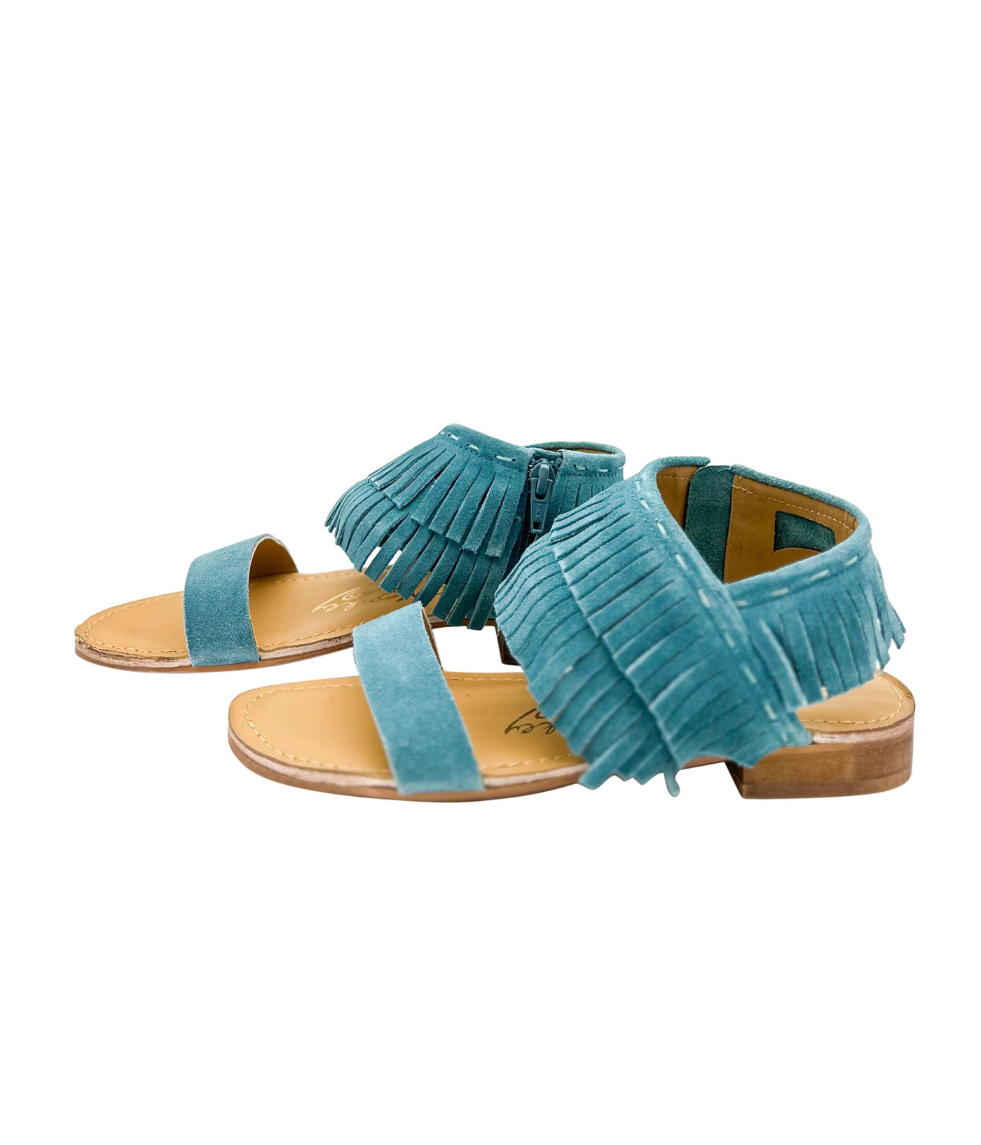 Fringe Star Sandal in Teal - Glamourous Grace