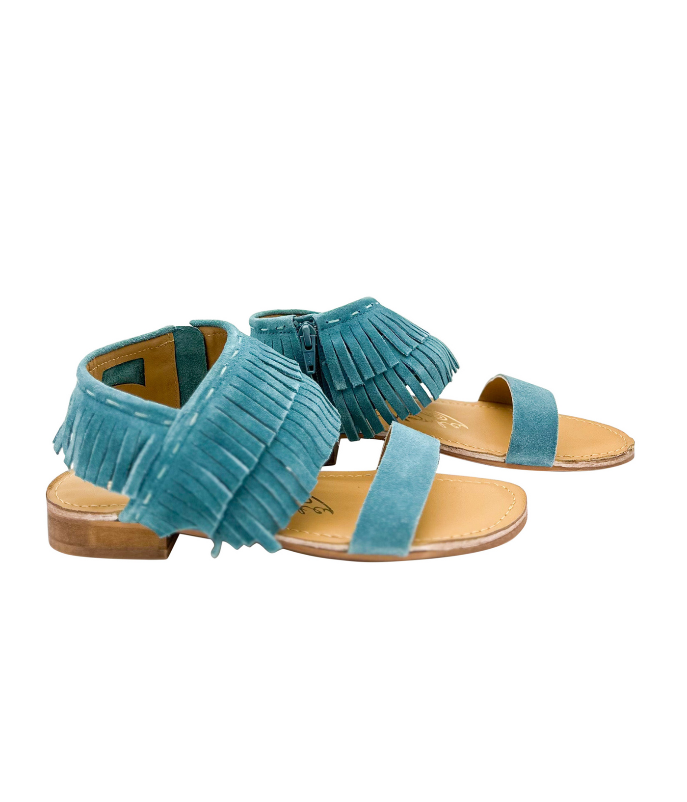 Fringe Star Sandal in Teal - Glamourous Grace