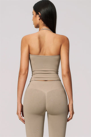 The Velvetine Tank Top Flared Leggings 2-Piece Set