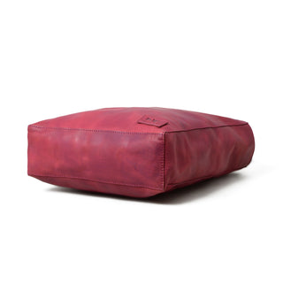 Maroon Leather Tote Bag - Glamourous Grace