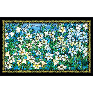Tiffany Field of Lilies Oversized Beach Towel - Microfiber, Quick-Dry