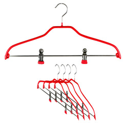 Silhouette, 40-FK, Pant Bar with Two Clips, Red