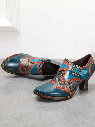 Kaisley Hand Embossed Leather Shoes