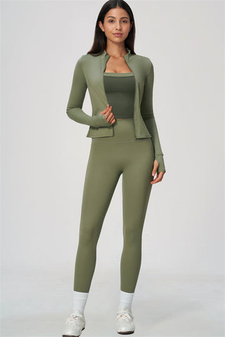 The Seraphine Jacket Tank Top Leggings 3-Piece Set