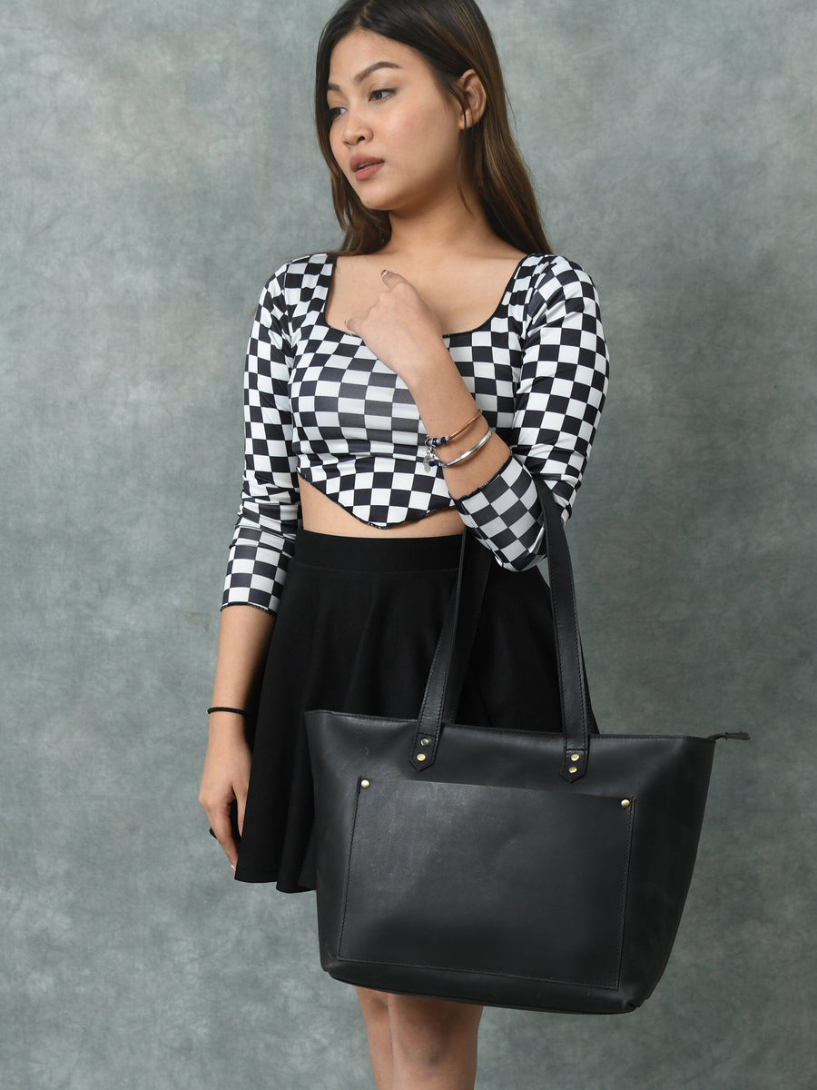 Essential Work Tote - Black - Glamourous Grace