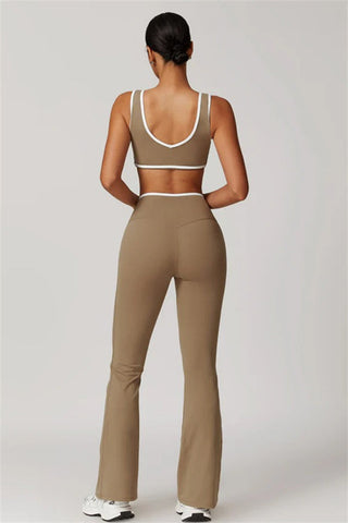 The Stamina Sports Bra Flared Leggings 2-Piece Set