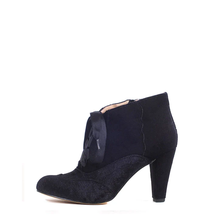 Taylor Velvet Enchanting Booties - Glamourous Grace