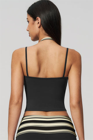 The Enliven Halter Tank Top Straight Leg Pants 2-Piece Set