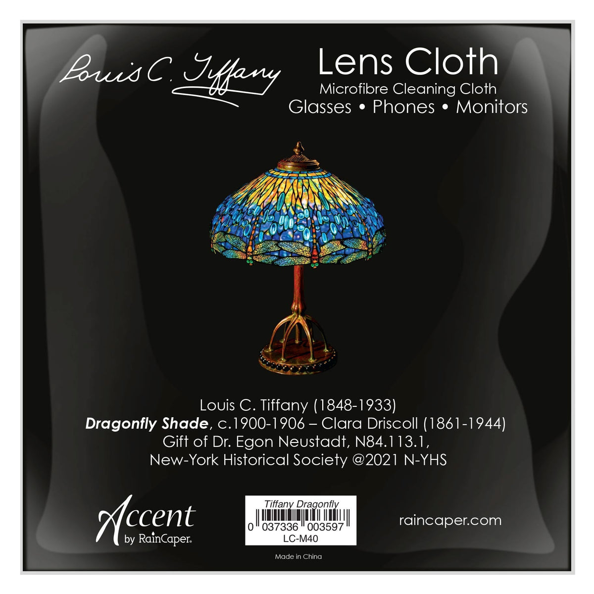 Tiffany Dragonfly Microfiber Lens Cleaning Cloth – Soft, Non-Abrasive, Art-Inspired