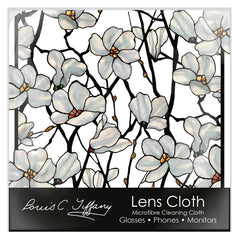 Tiffany Magnolia Microfiber Lens Cleaning Cloth – Soft, Non-Abrasive, Art-Inspired