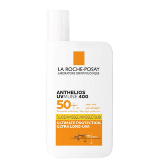 La Roche Posay Anthelios UVMUNE 400 Invisible Fluid Sunscreen SPF50+ 50ml - Glamourous Grace