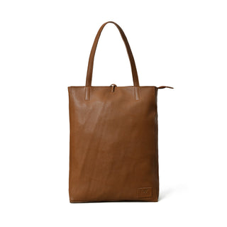 Café Chic Women's Leather Tote Bag - Glamourous Grace