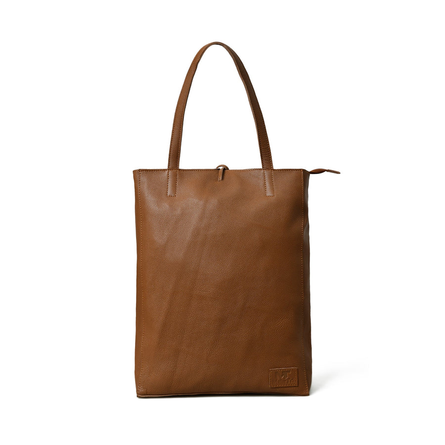 Café Chic Women's Leather Tote Bag - Glamourous Grace