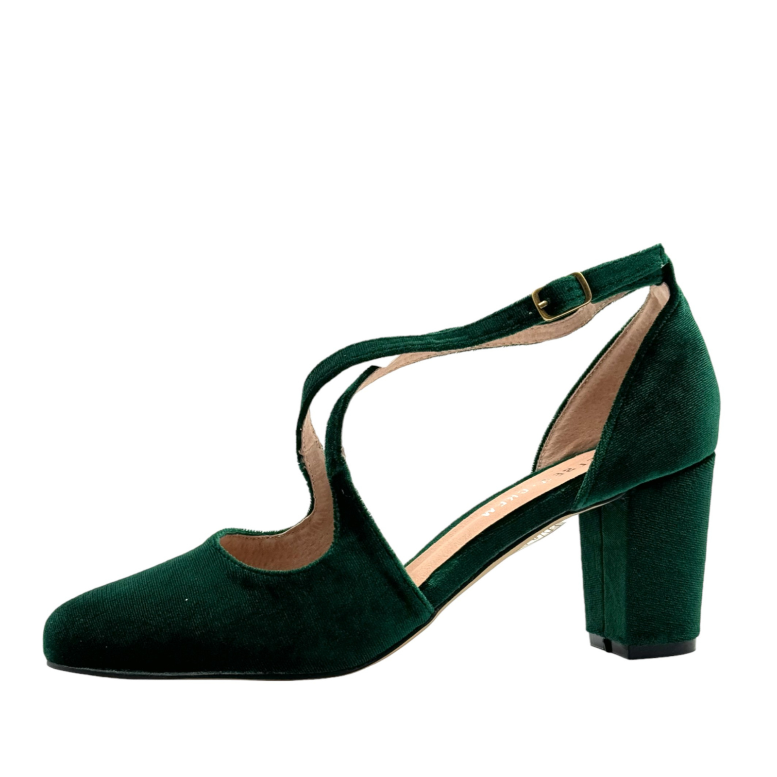 Oren Velvet Mary Jane Heels - Glamourous Grace