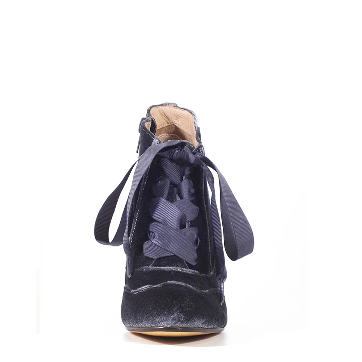 Taylor Velvet Enchanting Booties - Glamourous Grace