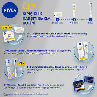Nivea Q10 Wrinkle Reducing Eye Cream 15ml - Firming Formula | Anti-Aging - Glamourous Grace