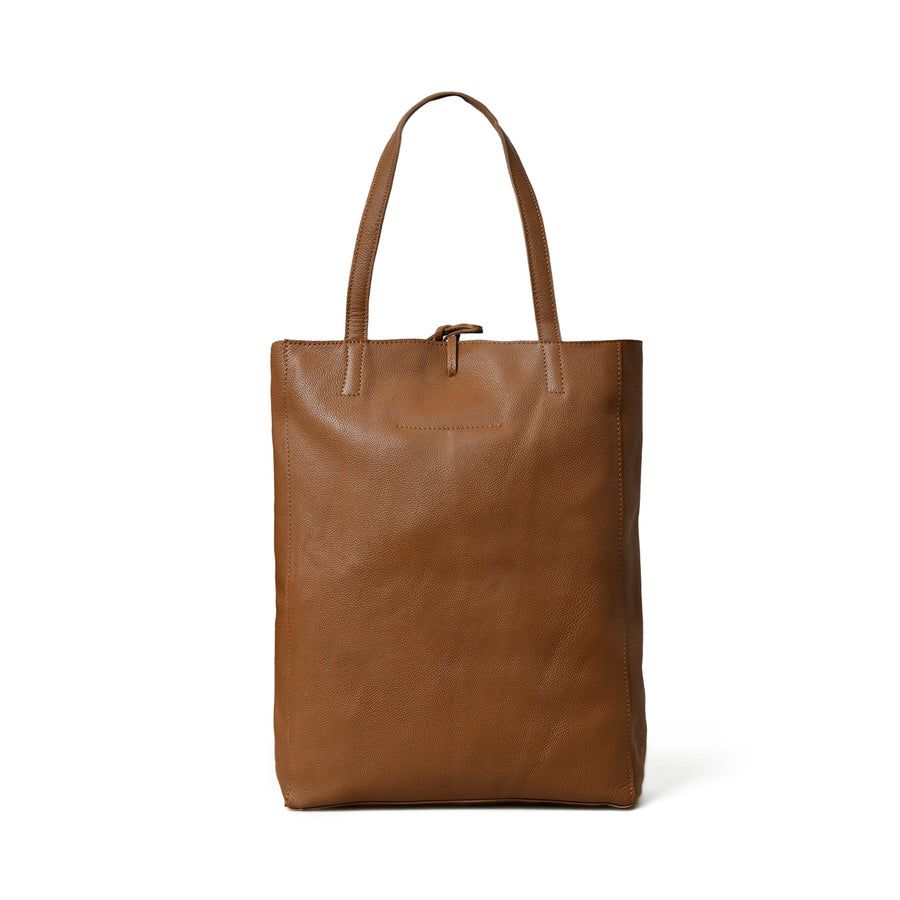 Café Chic Women's Leather Tote Bag - Glamourous Grace