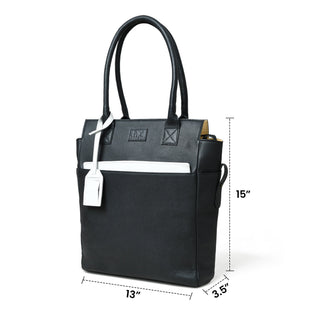 Midnight Elegance Noir Shopper Tote - Glamourous Grace