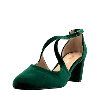Oren Velvet Mary Jane Heels - Glamourous Grace