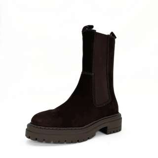 Sherry Nubuck Lugsole Booties
