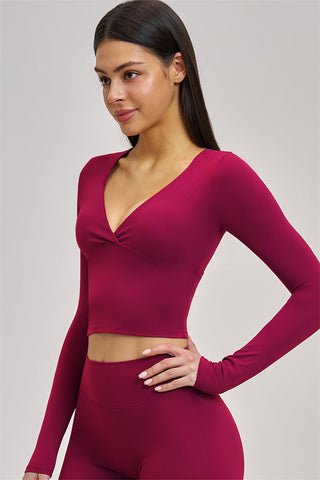 The Swoon Long Sleeve Crop top Leggings 2-Piece Set
