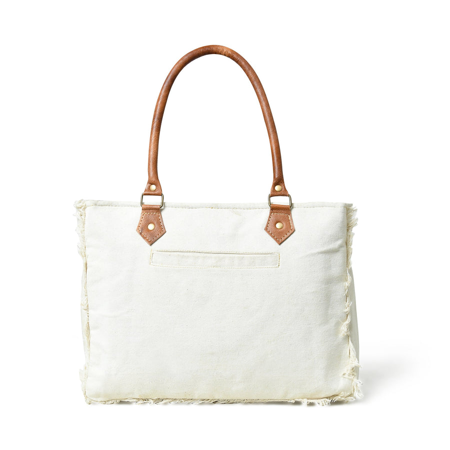 Urban Zigzag Canvas Shopper's Tote - Glamourous Grace