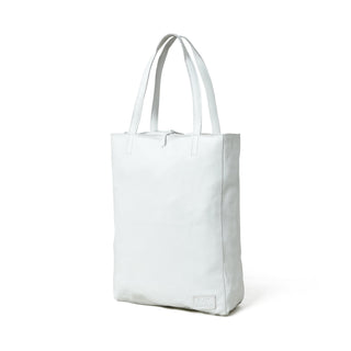 White Leather Shoulder Tote Bag - Glamourous Grace
