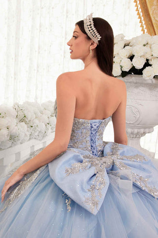 Ladivine 15715 Strapless Quinceanera Poofy A-Line Sweet 16 Gown - Glamourous Grace