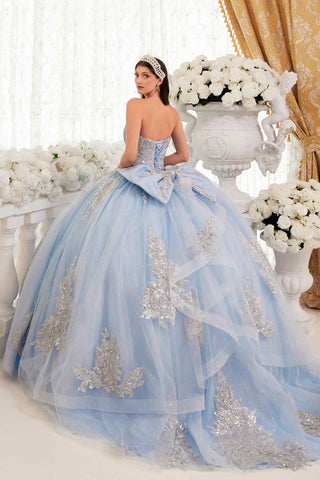 Ladivine 15715 Strapless Quinceanera Poofy A-Line Sweet 16 Gown - Glamourous Grace