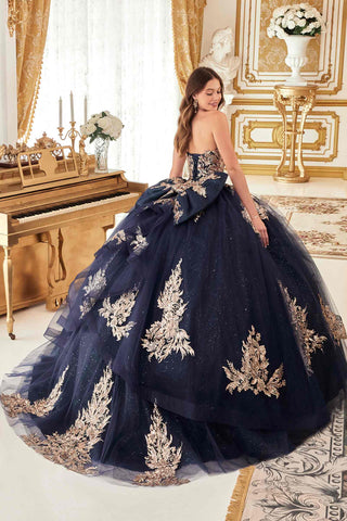 Ladivine 15715 Strapless Quinceanera Poofy A-Line Sweet 16 Gown