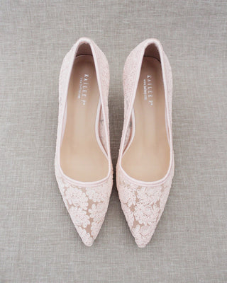 Lace Evening Pump