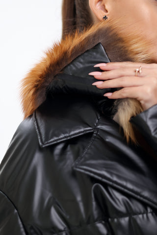 Genuine Gold Fox Fur Freudenberg Comfortemp® Coat