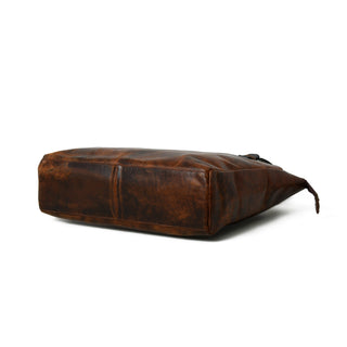Portland Leather Tote with Zipper - Glamourous Grace