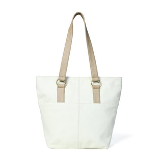 The Ivory Leather Tote - Glamourous Grace