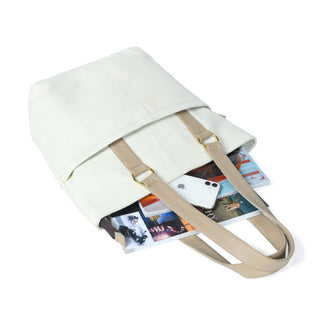 The Ivory Leather Tote - Glamourous Grace