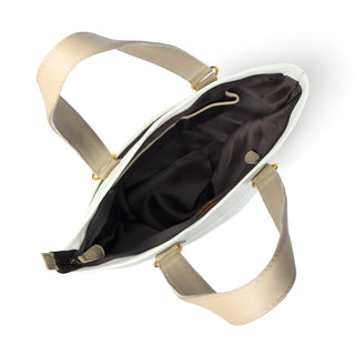 The Ivory Leather Tote - Glamourous Grace
