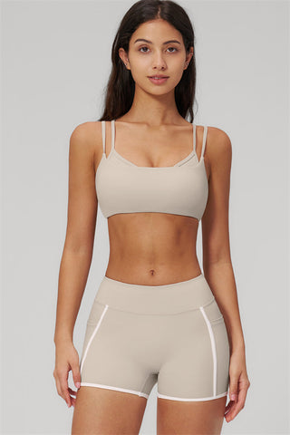 The Clarity Dual Strap Sports Bra Shorts 2-Piece Set