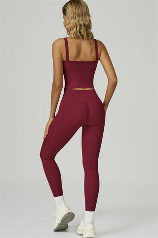 The Flourish Crop Tank Leggings 2-Piece Set